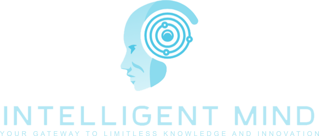 Intelligent Mind logo featuring a blue human profile with a digital mind symbol above the words Intelligent Mind.