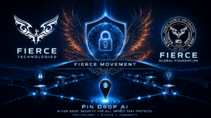 Riley Podcast graphic for a Pin Drop AI companion deep dive, highlighting security, data integrity, privacy protection, and ethical technology.