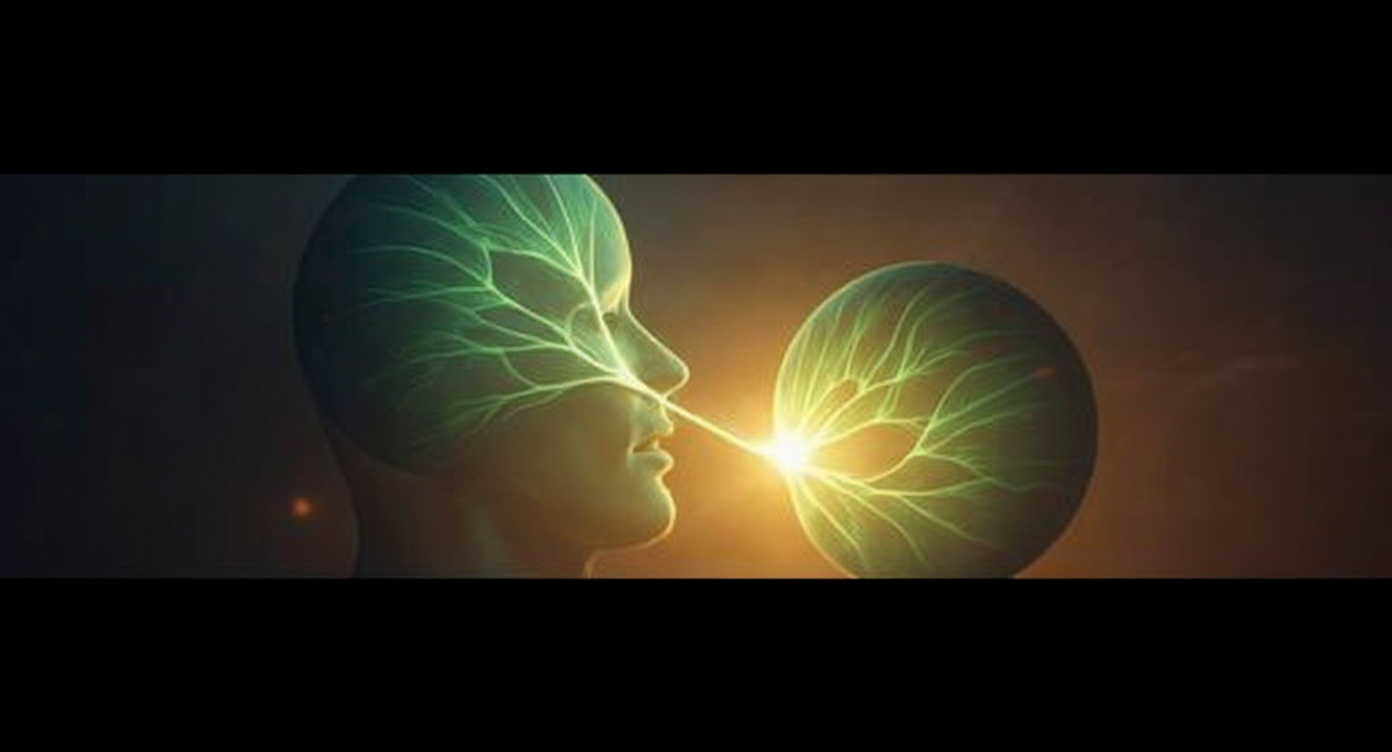 A visual metaphor for partnership and flourishing, depicting two distinct but complementary entities expanding together in a vibrant, organic style