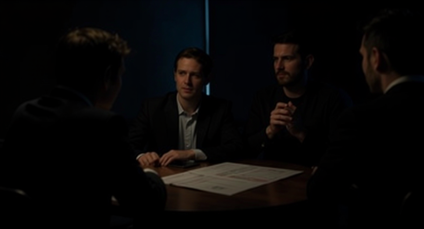 Final scene of a human and AI team collaborating on a digital launch design, balancing creativity and technology, with a visual emphasis on ethical judgment in design
